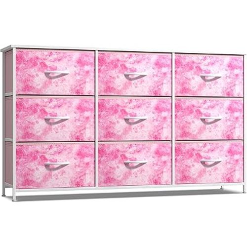 Sorbus Kids Dresser with 9 Drawers - Storage Unit Organizer Chest for Clothes - Bedroom, Kids Room, Nursery, & Closet