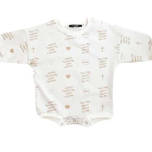 Jesus Loves Me This I Know Bubble Jumpsuit – AmorClothingCo.