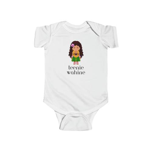 Teenie Wahine Hula Girl Baby Onesie, Infant Jersey Bodysuit, Hawaiian Baby Onesie, Keiki Gift Girl, Hula Girl Baby