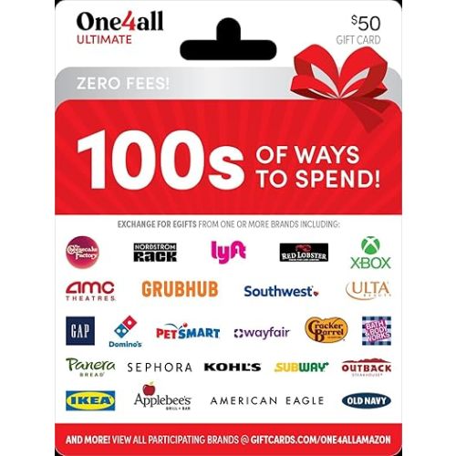 One4all Ultimate Physical Gift Card - $50