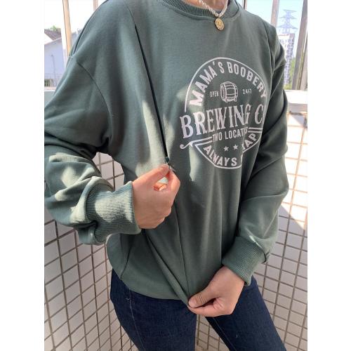 Mamas Boobery Crewneck Breastfeeding Sweatshirt