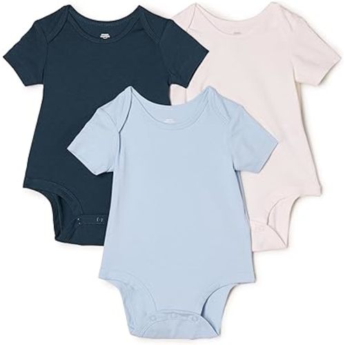 Amazon Essentials unisex baby Short Sleeve Crewneck Bodysuit