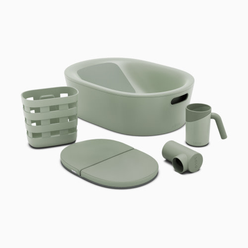 Lalo Bathtime Full Kit - Tub & Accessories - Sage