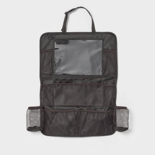 Large Seat Back Organizer Black No Edge Binding - Brightroom™