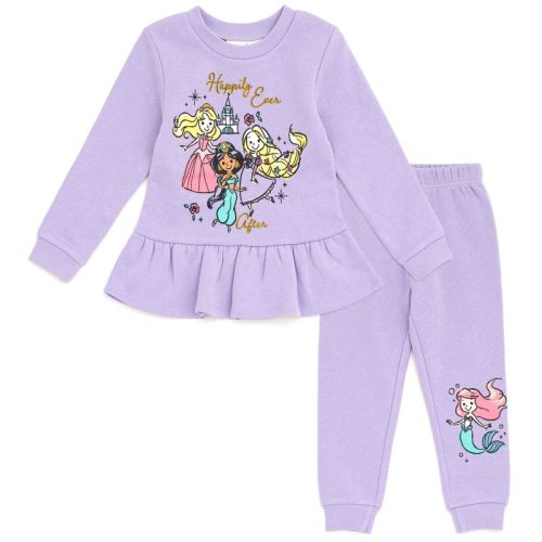 Disney Daisy Duck Minnie Mouse Christmas Toddler Girls Fleece Sweatshirt And Jogger Pants Outfit Set Baby Pink 2t
