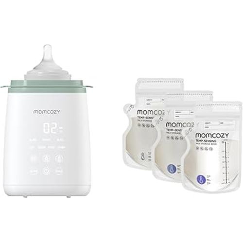 Momcozy Bottle Warmer & Momcozy Breastmilk Storage Bag 8Oz