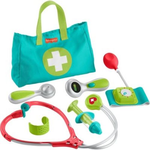 Fisher-Price Preschool Pretend Play Medical Kit 7-Piece Doctor Bag Dress Up Toys for Kids Ages 3+ Years