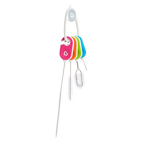 Munchkin® Details™ Bottle and Cup Cleaning Brush 4 Piece Set with Key Ring