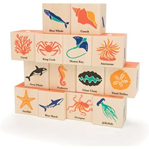 Uncle Goose Ocean Blocks - Made in The USA