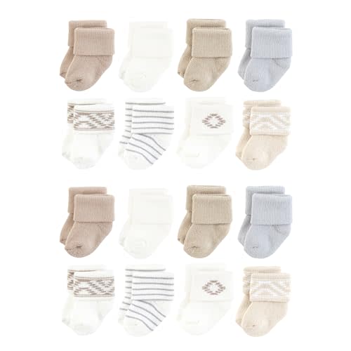 Hudson Baby Unisex Cotton Rich Baby Terry Socks 16-Pack