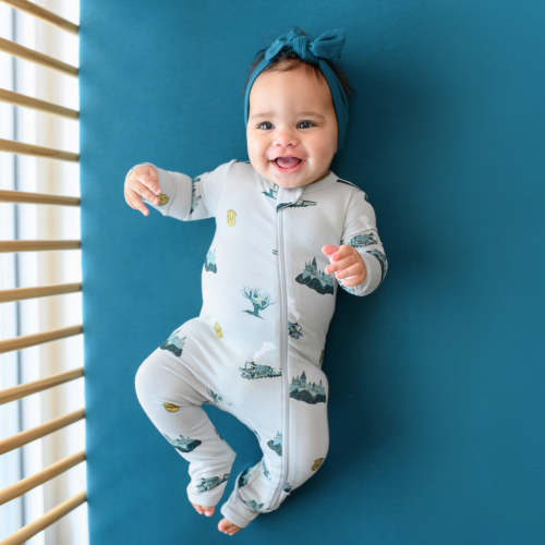 Zippered Romper in Journey