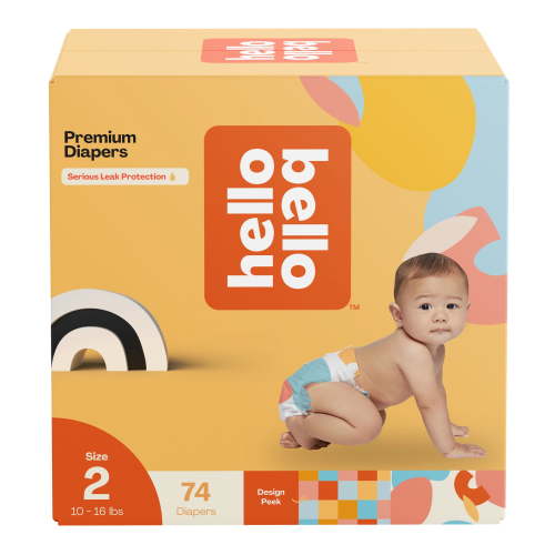 Hello Bello Premium Baby Diapers, Infant Size 2 Honeysuckle 74ct (Select for More Options)