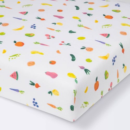 Cloud Island - Fitted Crib Sheet (Fruits And Veggies)