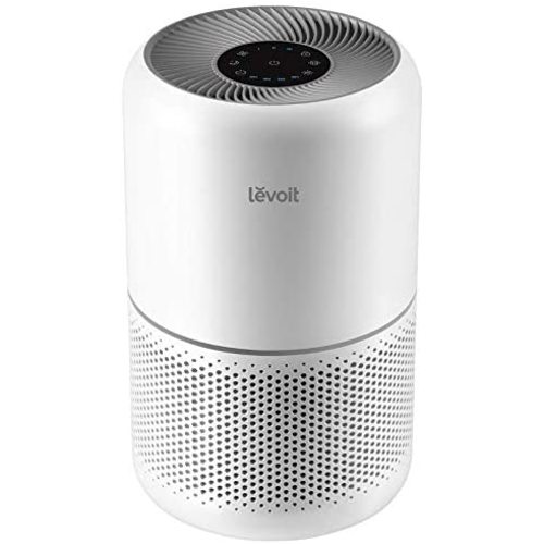 LEVOIT Air Purifier for Home Allergies Pets Hair in Bedroom, H13 True HEPA Filter, 24db Filtration System Cleaner Odor Eliminators, Ozone Free, Remove 99.97% Dust Smoke Mold Pollen, Core 300, White