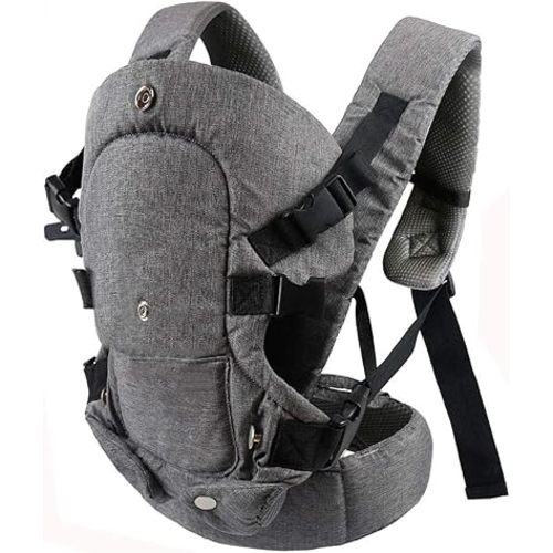 caiyuangg Baby Convertible Carrier All Carry Position Newborn to Toddlers Ergonomic Carrier with Soft Breathable Air Mesh and All Adjustable Buckles