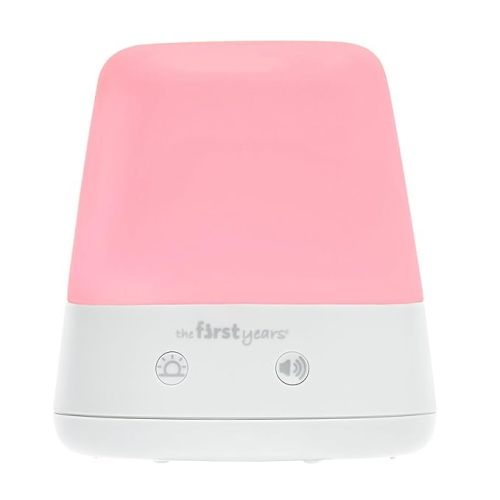 The First Years Sunset Baby Soother Night Light and Sound Machine - Red Kids Night Light and Baby Sound Machine Sleep Machine- Toddler and Baby Sleep Training Aid Supports Natural Melatonin Production