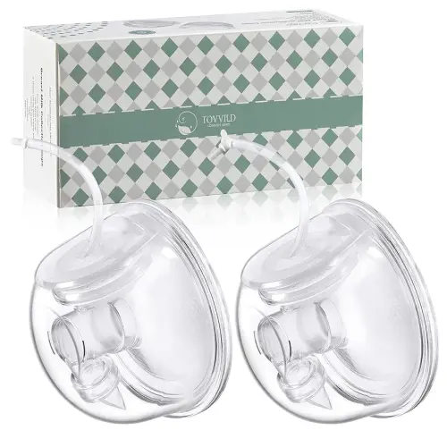 Breast Pump Milk Collection Cup - Compatible with Spectra S1/S2/S9, Not Original Accessories, Replace Breast Pump Kits, 24mm Flange Milk Collector Cup Tubing Parts