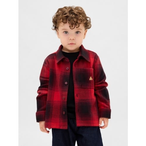 Baby & Toddler Knit Jersey Plaid Shirt