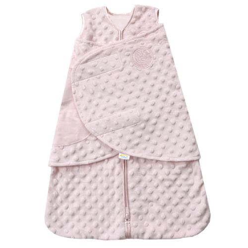 Pink Plushy Dot Velboa Swaddle | HALO
