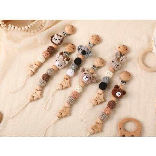 Personalized Pacifier Clip,Personalized Baby Shower Gifts,Engraved Name Pacifier Clip,Gifts For Newborn,Personalized Animal Pacifier Clip