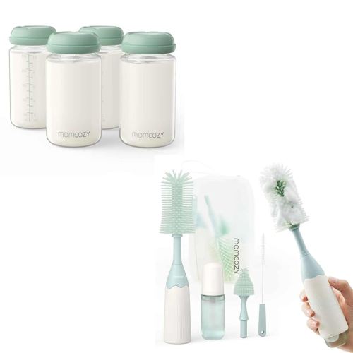 Momcozy Bottle Brush Kit & Momcozy Natural Baby Bottle
