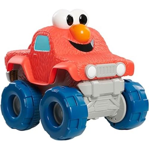 Just Play Sesame Street Giggle N Go Monster Truck Toy Vehicle, Pops Wheelies, Sings, and Has Phrases, Kids Toys for Ages 2 Up, Amazon Exclusive