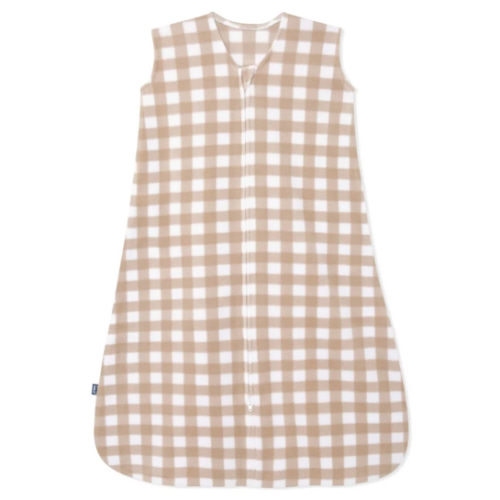 Tan Gingham Micro-Fleece Sleep Sack |Small | HALO