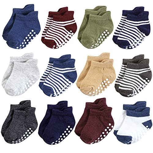 Hudson Baby Unisex Baby Non-Skid No-Show Socks
