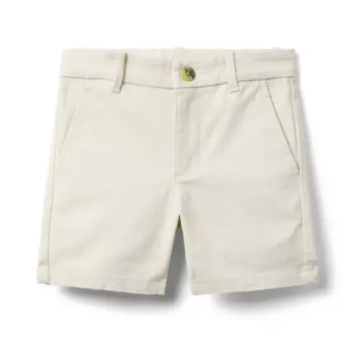 Boy Soft Beige The Twill Short by Janie and Jack