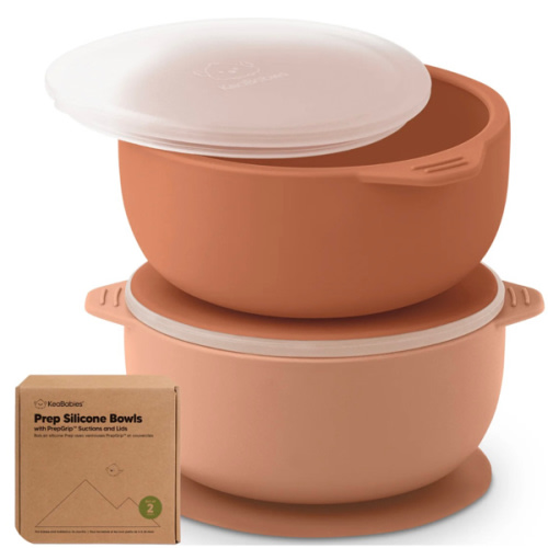 2-Pack Prep Silicone Suction Bowls