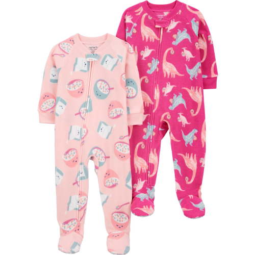 Carter's Child of Mine Toddler Pajama Sleeper, 2 Pack, One-Piece, Sizes 12M-5T