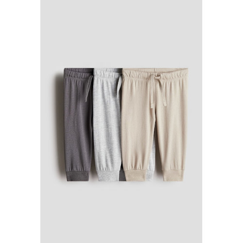 H&M Cotton Jersey Joggers (3-pakc)