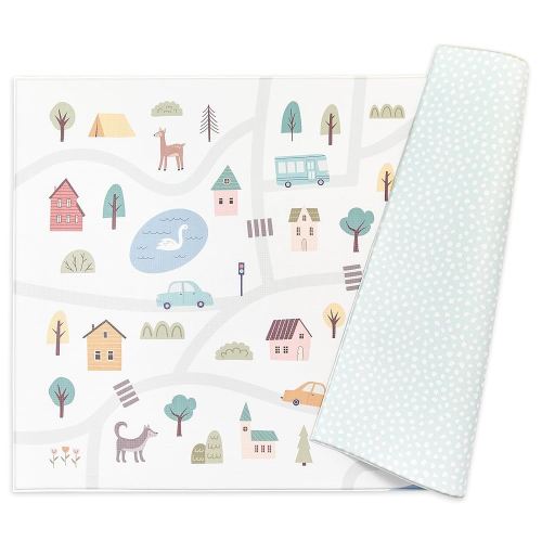 Reversible Play Mat 82” x 55” - for Infants, Babies, Toddlers, Kids | Waterproof, Durable, Non-Toxic, Easy-to-Clean | Thick & Large Soft Foam Floor Mat for Gym, Nursery, Playroom