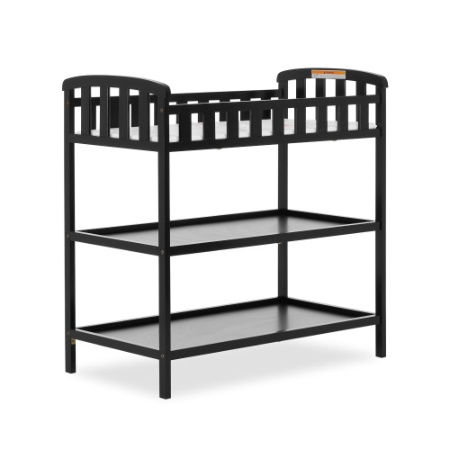 Dream On Me Emily Changing Table, Comes With 1" Changing Pad, Portable Changing Station, Black
