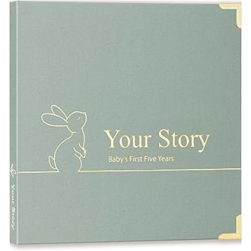 Amazon.com: Baby Book Keepsake Boy or Girl Timeless Baby Memory Book First 5 Years for Baby Shower Gender Neutral Baby Scrapbook New Mom Gift Baby Journal from Birth to Age 5 Milestone Book Sage Green : Baby