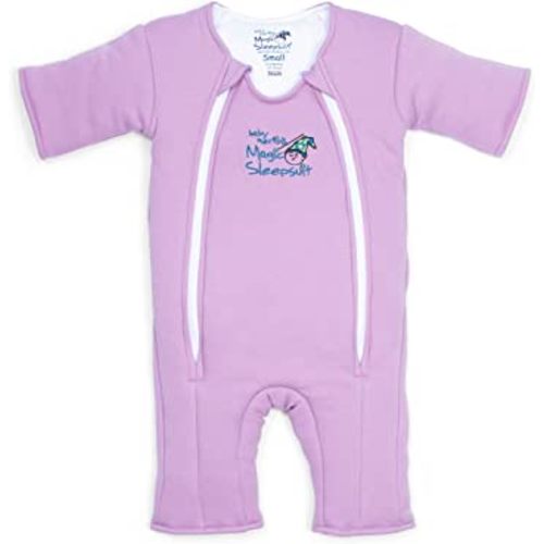 Magic Sleepsuit Baby Merlin's 100% Cotton Baby Transition Swaddle - Baby Sleep Suit - Lavender colour -for 3-6 Months baby