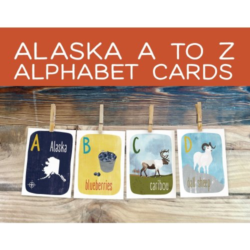 Alaska A to Z Alphabet Cards