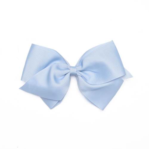 Traditional Grosgrain Hair Bow, Sky Blue – Stitchy Fish