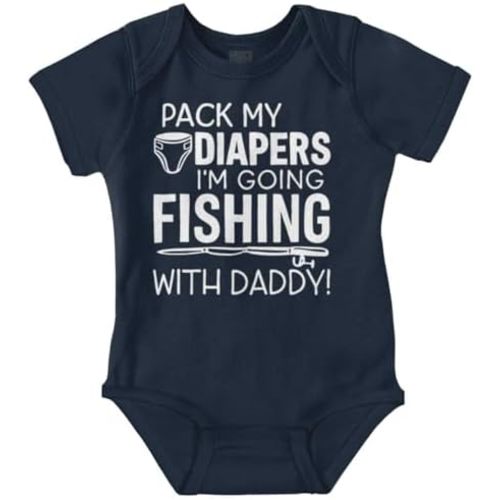 Brisco Brands Future Outdoor Buddy Fishing Hunting Baby Romper Boys or Girls