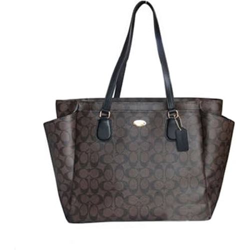 Coach (F35414) Large Diaper Tote Bag - Brown & Black