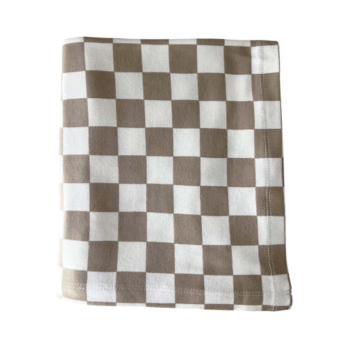 Tiramisu Checkerboard / Organic Swaddle