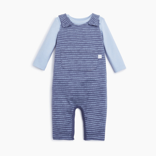 Tiny Kind Overall Set - Dash Stripe, 3-6 M