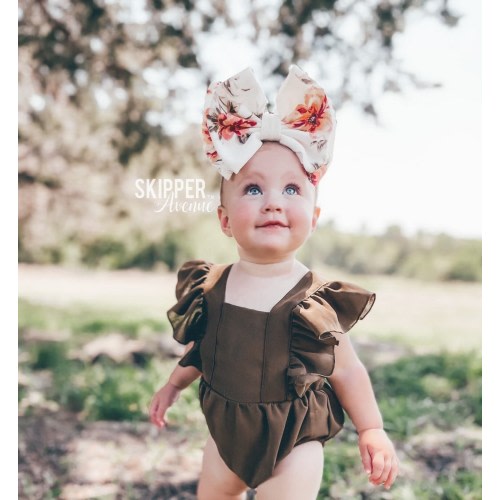 RETRO ROSE • Signature Stand-Up Headwrap | Permanently Sewn & Pull-Proof | Big Bow Headbands | Soft and Stretchy | Big Bow Headwraps