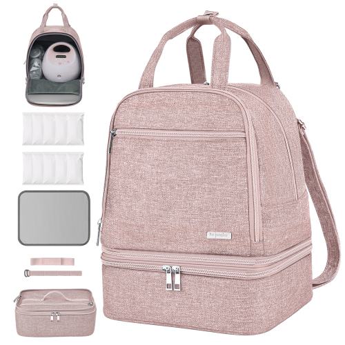 Breast Pump Bag, Spectra Pump Backpack, Compatible with Spectra S1, S2, Pink