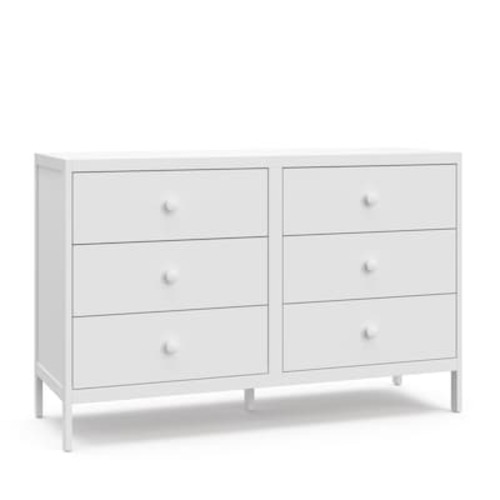 Graco White Pine 6-Drawer Standard Dresser 03716-301 at Lowes.com