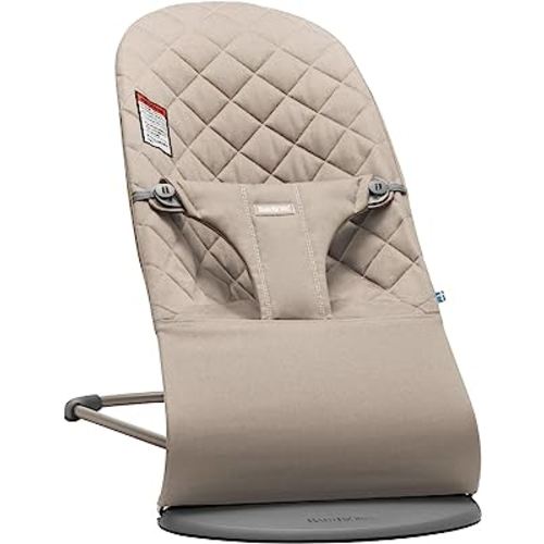 BabyBjörn Bouncer Bliss, Sand Gray, Cotton (006017US)