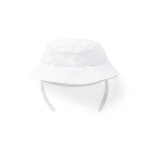 Newborn White Baby Bucket Hat by Janie and Jack