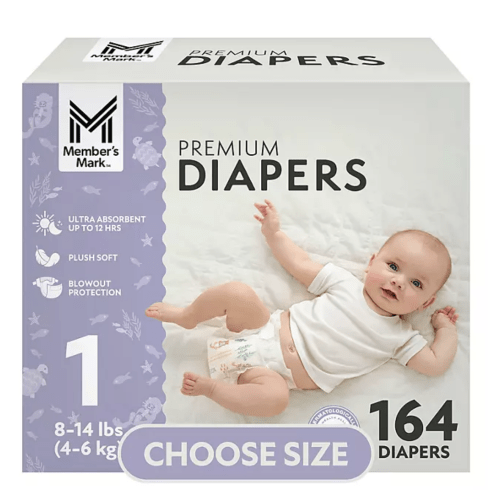 Member's Mark Premium Baby Diapers, Size: 1 - Sam's Club