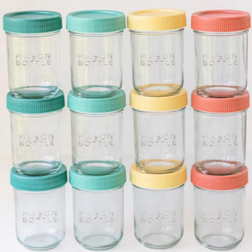 Breastmilk Storage Jar Set – Mason Bottle