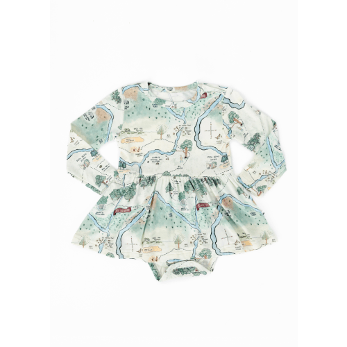 Hundred Acre Woods Long Sleeve Baby Dress